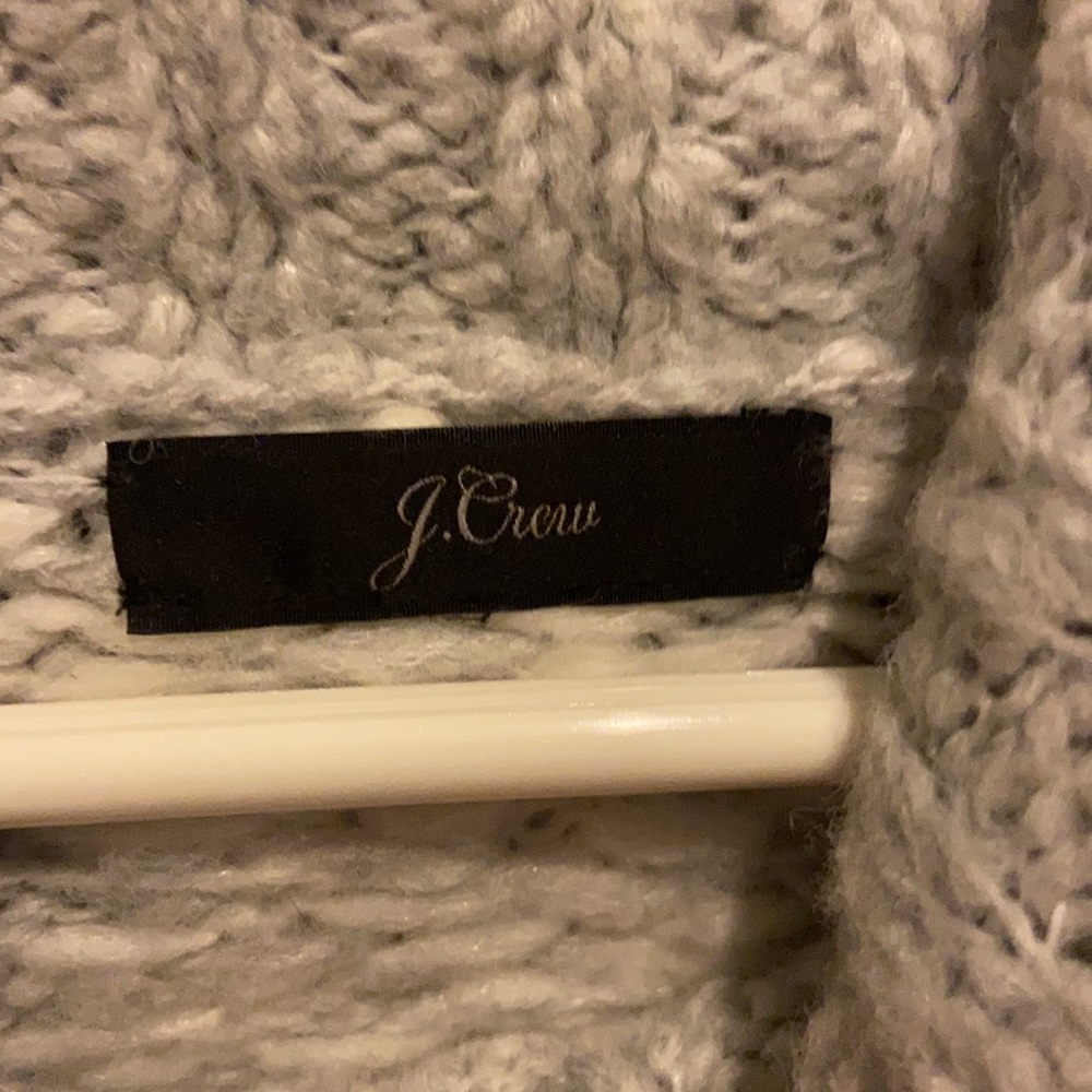 Jcrew Patterned Gray And White Sweater - image 2